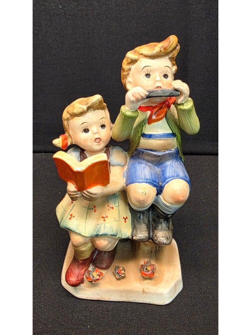 Vintage Norcrest Fine China Boy & Girl Figurine Knick Knack Japan F-60 Decor